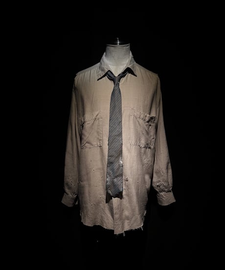 Vintage damage repair stripe Tie