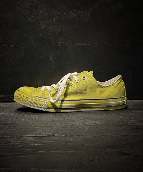 Discoloration Vintage Low cut Sneaker YELLOW