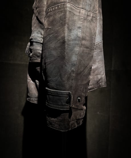 Vintage Leather Field Fire-man Jacket