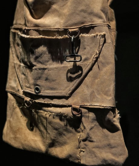 Vintage military Tote Bag & Pouch SET