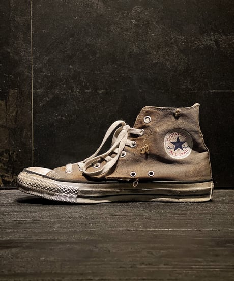 Discoloration Burn Vintage High cut Sneaker