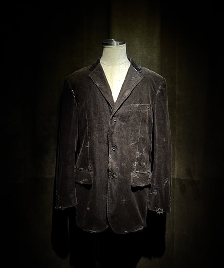 Convertible Button Corduroy Tailored Jacket