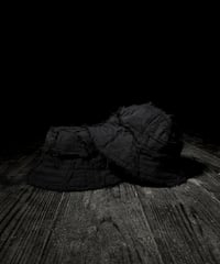 Linen patchwork bucket hat