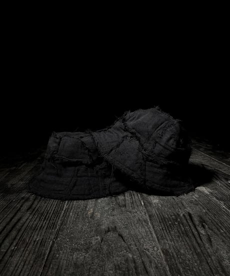 Linen patchwork bucket hat