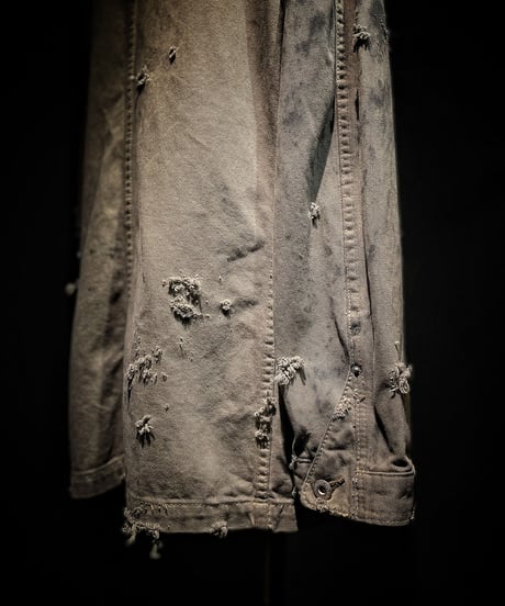 Vintage damage dye cover all jacket