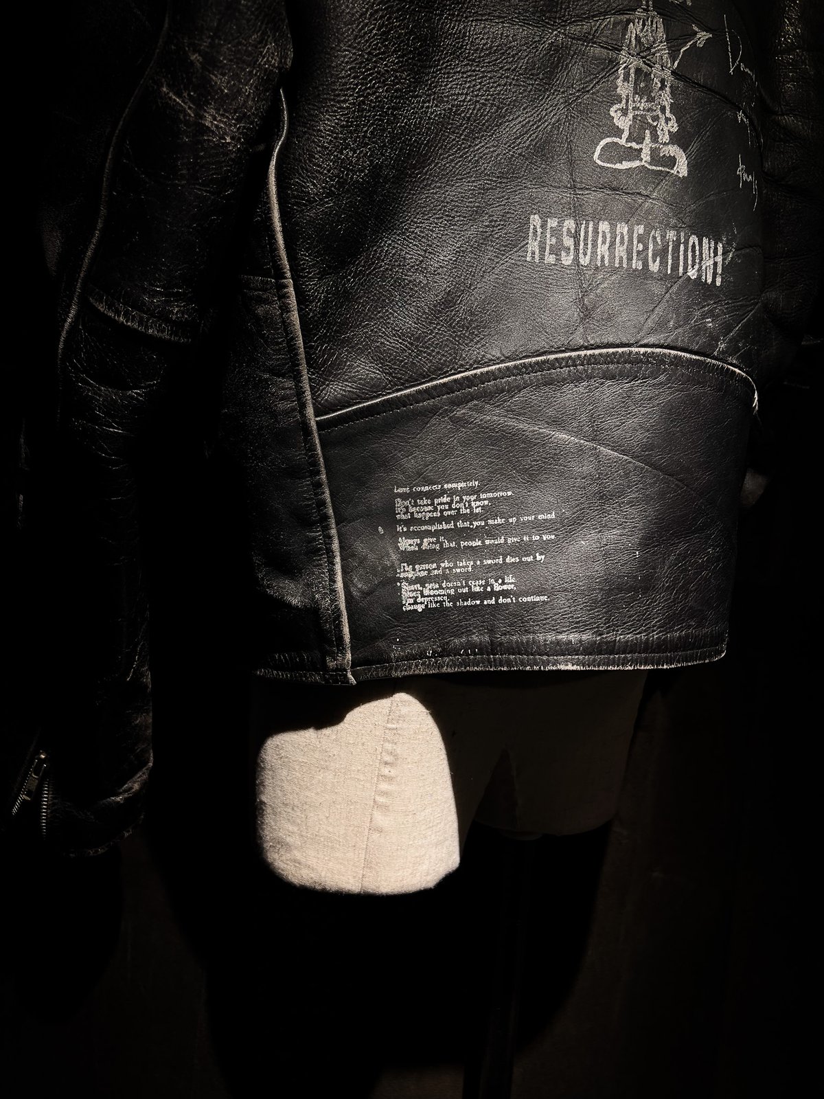 Vintage Leather Biker Custom Double Riders Jack