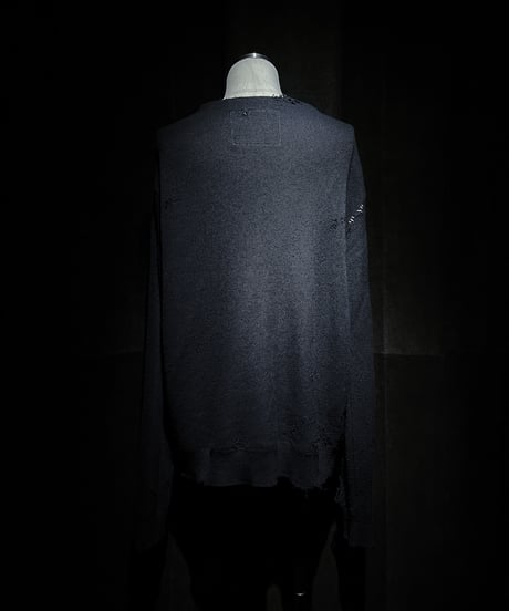 Vintage damage knit cardigan