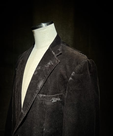 Convertible Button Corduroy Tailored Jacket