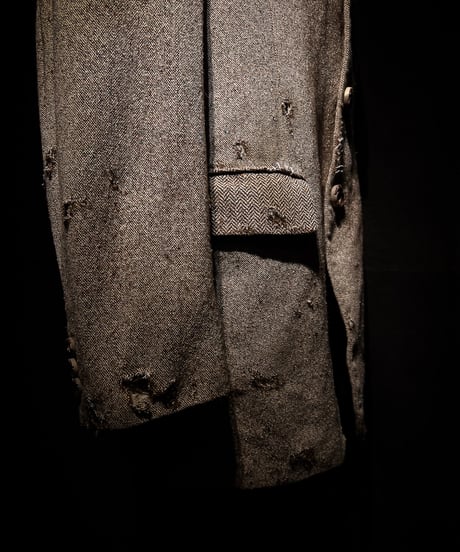Vintage damage tweed tailored jacket
