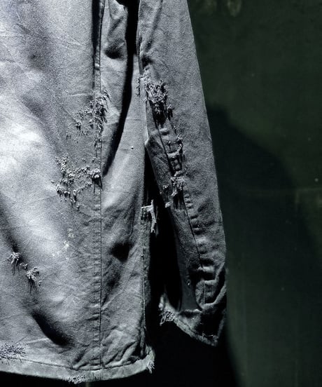 Vintage damage french cover all jacket
