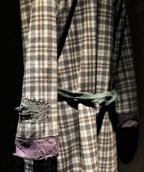 Different fabrics gown coat (襤褸)