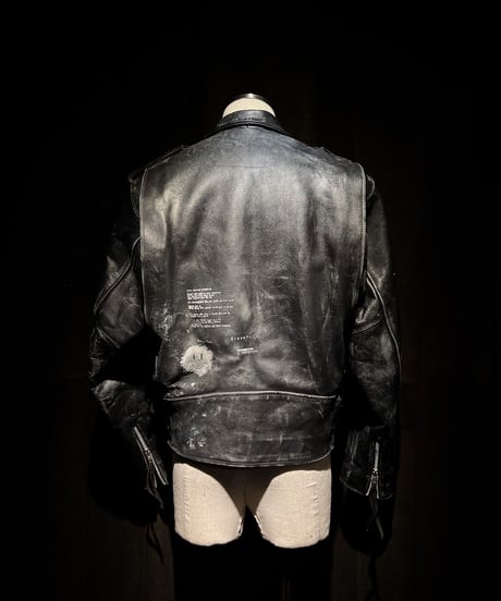 Vintage Leather Biker Custom Double Riders Jacket