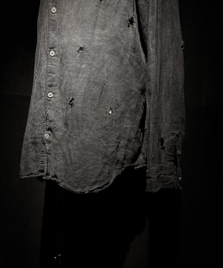 Garment-Dyed Distressed Vintage Shirt
