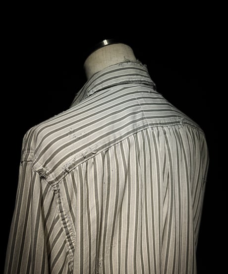 Vintage damage Stripe Work Shirt