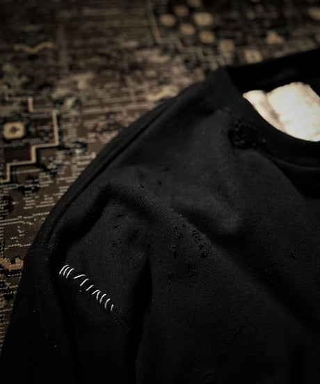 I THINK,,, character sweat shirt (BLACK)