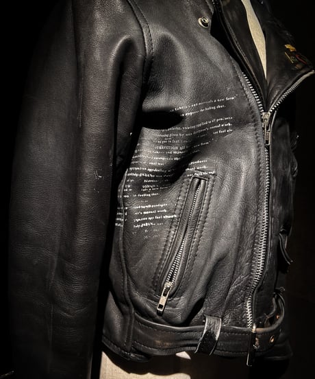 Vintage Leather Biker Custom Double Riders Jacket with Vintage Badges