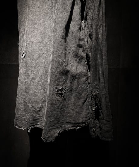 Garment-Dyed Distressed Vintage Shirt
