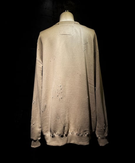 I THINK,,, character sweat shirt (SAND BEIGE)