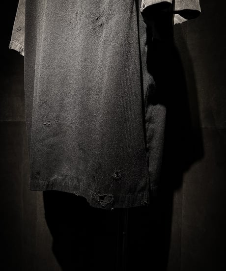 [Dye] Vintage damage rockabilly shirt