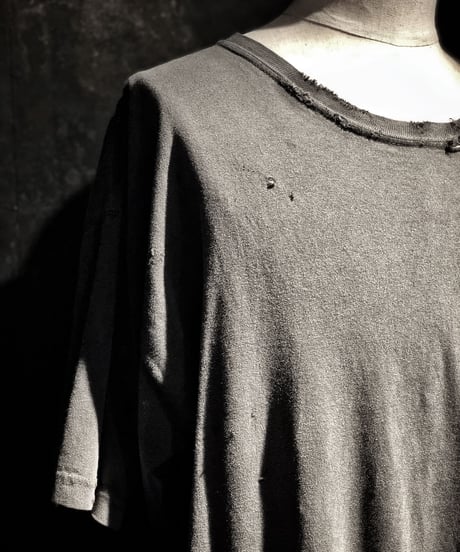 Double jacket skull T-shirt OLD BLACK