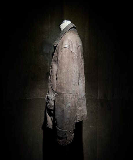 Vintage Leather Field Fire-man Jacket