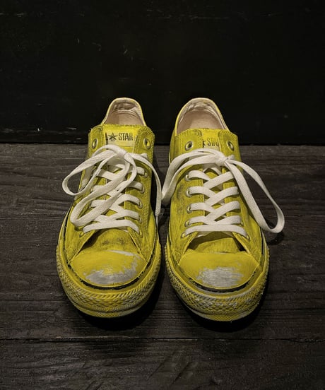 Discoloration Vintage Low cut Sneaker YELLOW