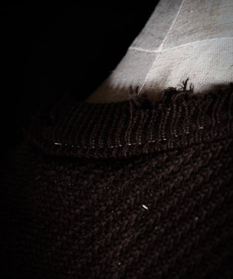 Vintage damage knit vest