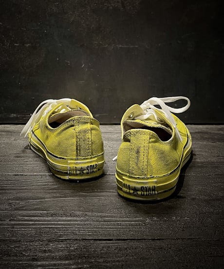 Discoloration Vintage Low cut Sneaker YELLOW