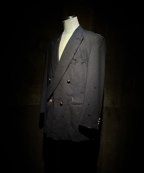 Vintage damage Navy blazer jacket