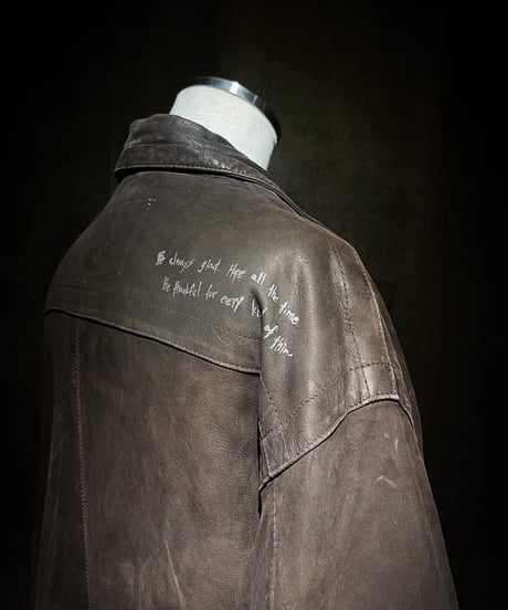 Vintage Leather Field Fire-man Jacket