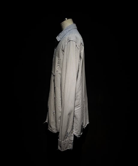 Vintage damage stripe shirt
