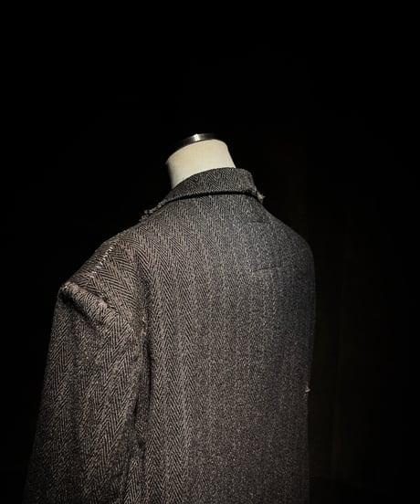 Herringbone Deconstructed Tailored Coat