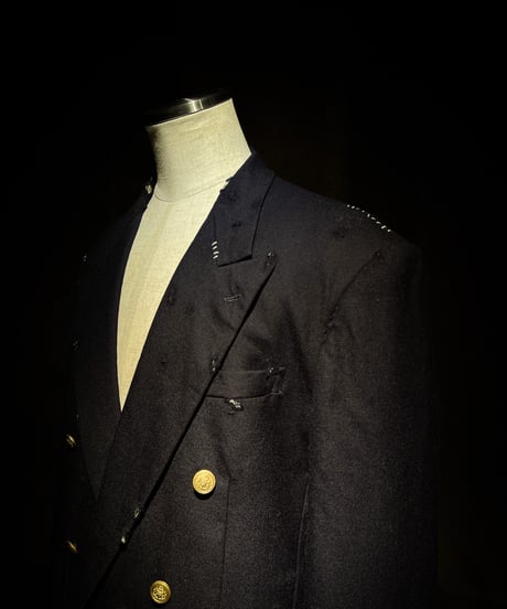 Vintage damage Navy blazer jacket