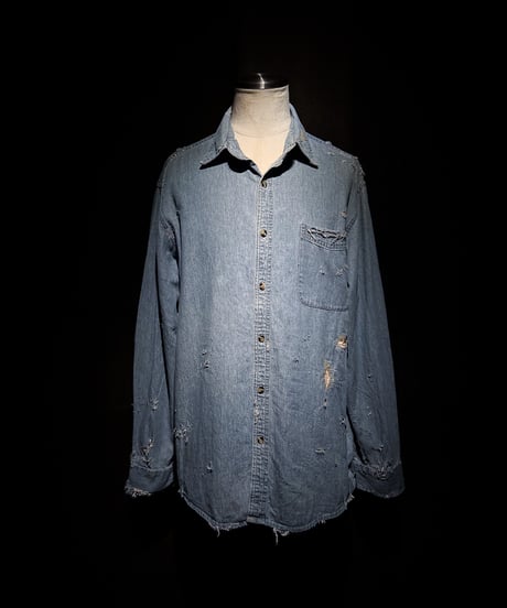 Vintage light blue denim shirt