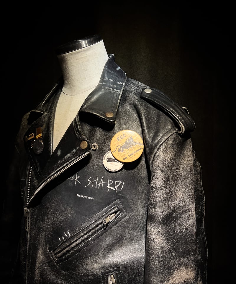 Vintage Leather Biker Custom Double Riders Jack
