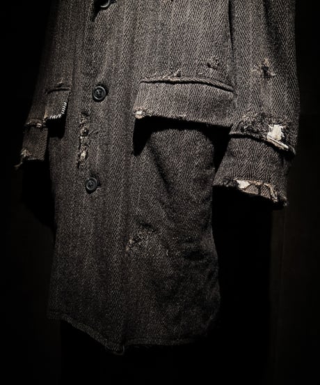 Herringbone Deconstructed Tailored Coat