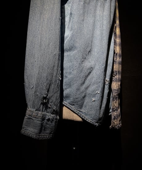 50/50 Split Rebuild Vintage Denim/FlannelShirt