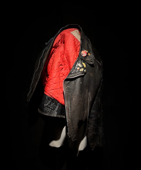 Vintage British Leather Biker Jacket with Quilted Lining