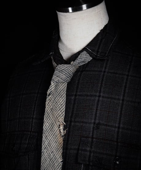 Vintage damage tweed tie