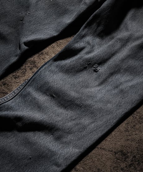 Vintage Distressed Shoe-cut Denim pants