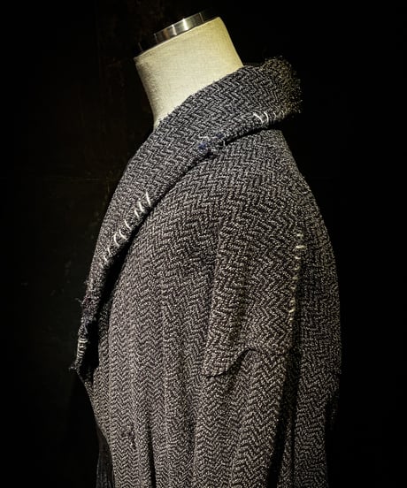 Different fabric vintage gown coat