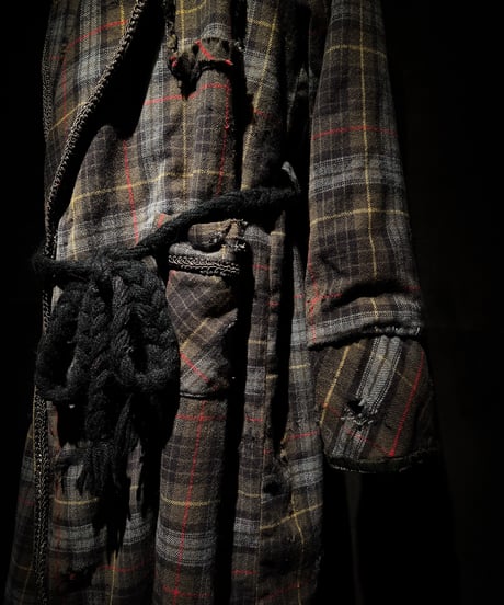 Vintage flannel plaid gown