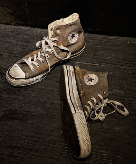 Discoloration Burn Vintage High cut Sneaker