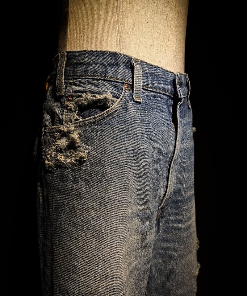 Vintage paint&damage denim pants | RESURRECTION
