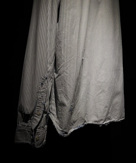 Vintage damage stripe shirt