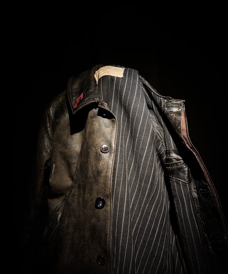 1940-1950's French Fireman Leather Jacket