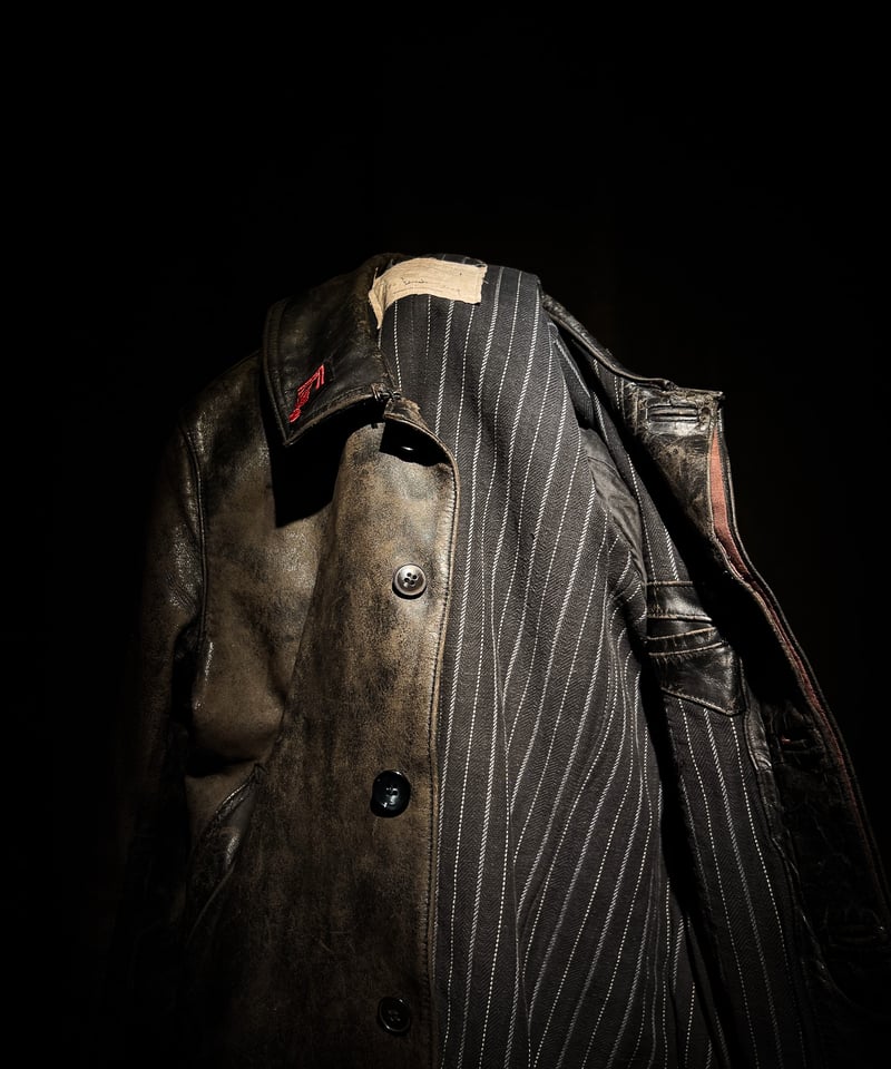 1940-1950's French Fireman Leather Jacket | RES