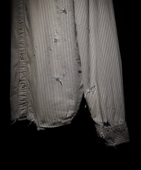 Vintage damage stripe shirt
