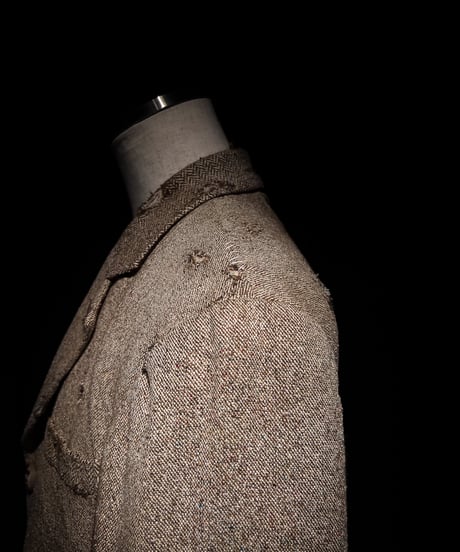 Vintage damage tweed tailored jacket