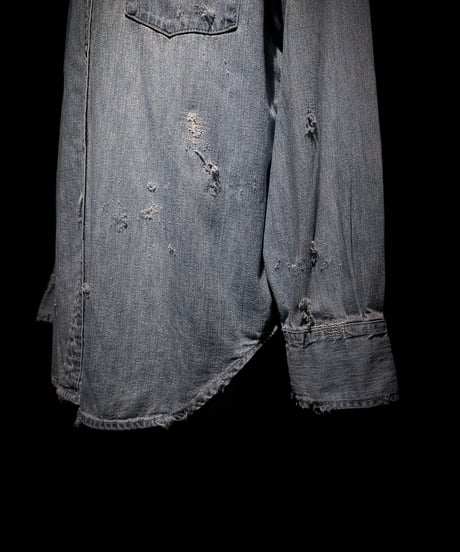 Vintage Wash Western Denim Shirt
